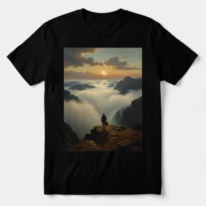 Camisetas de "El caminante sobre el mar de nubes" de Friedrich
